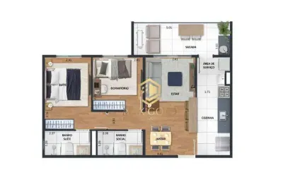 Apartamento com 2 dormitórios à venda, 61 m² por r$ 397.000,00 - centro - taubaté/sp