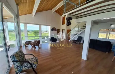 Casa com 3 dormitórios à venda, 550 m² por r$ 2.900.000,00 - condomínio village da serra - tremembé/sp