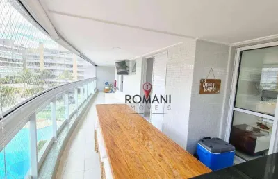 Apartamento com 4 dormitórios à venda, 123 m² por r$ 3.700.000,00 - riviera - módulo 7 - bertioga/sp