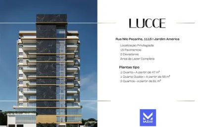 Apartamento com 2 quartos, suíte e 1 vaga – edifício lucce