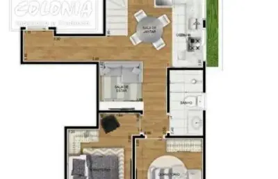 Apartamento com 2 quartos à venda no Jardim Stella, Santo André 