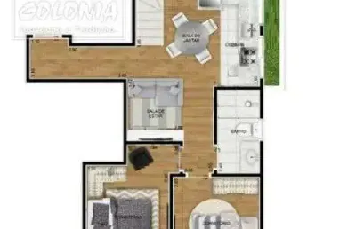 Cobertura com 2 quartos à venda no Jardim Stella, Santo André 