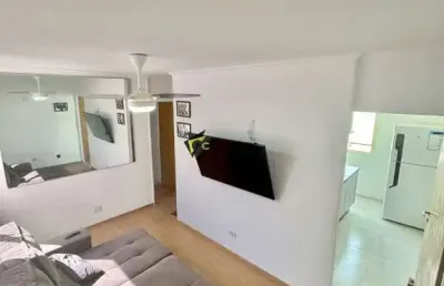 Excelente oportunidade! apto 49m², mobiliado, com 2 quartos e 1 vaga