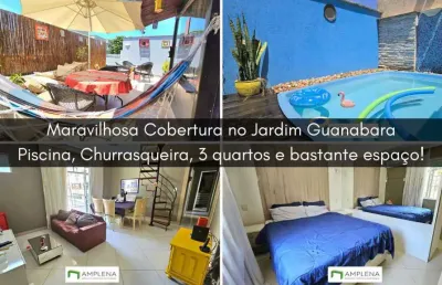 Cobertura 3 quartos à venda, 162 m² - jardim guanabara - rio de janeiro/rj