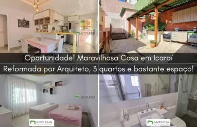 Maravilhosa casa em icaraí com belo projeto de arquitetura - 3 quartos - à venda - icaraí - niterói/rj
