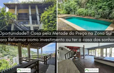 Oportunidade única! casa com potencial de valorização! para reformar e deixar do seu jeito! casa 4 quartos à venda em laranjeiras - rio de janeiro/rj