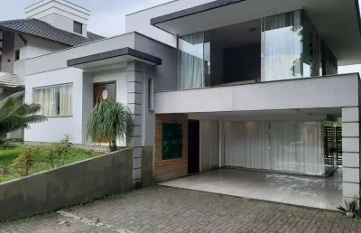 Casa em condomínio fechado com 4 quartos à venda na rua rulivan gracie, 43, sul do rio, santo amaro da imperatriz por r$ 1.350.000