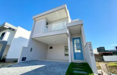 Casa em condomínio fechado com 3 quartos à venda na avenida wilson castelo branco, 700, deltaville, biguaçu por r$ 1.150.000