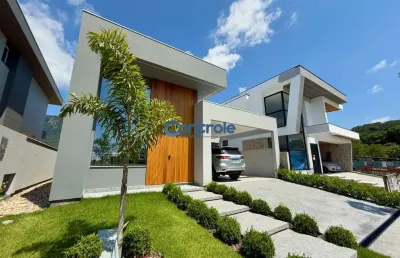 Casa em condomínio fechado com 3 quartos à venda na rua lagoinha, 65, pedra branca, palhoça por r$ 3.374.000