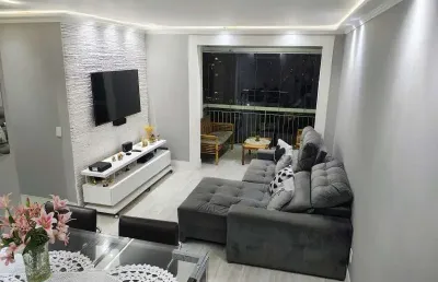 Apto a venda no tatuapé, semi mobiliado, 87m², lazer completo !!