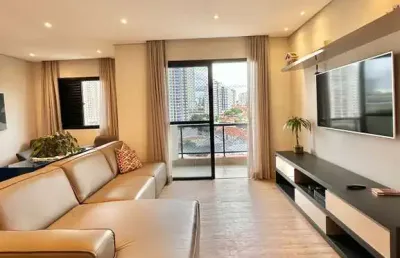 Apto anália franco, semi mobiliado, 03 suítes, 03 vagas !!