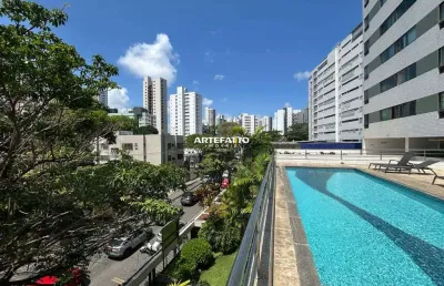 Apartamento mobiliado 1 quarto, 44m2, à venda ao lado do parque da jaqueira