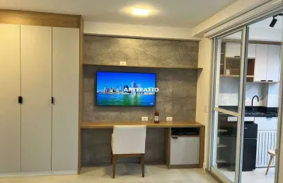 Apartamento mobiliado impecável, atualmente está alugado!ideal para investidores
