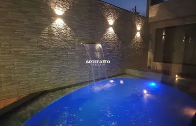 Casa de alto padrão com ampla área de lazer e conforto