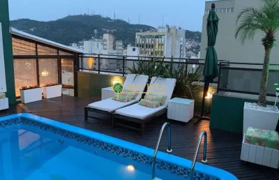 Cobertura residencial à venda, centro, florianópolis - co0245.