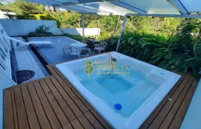 Locação | alto padrão, 485 m², hidromassagem, churrasqueira e 5 quartos - joão paulo, em florianópolis.