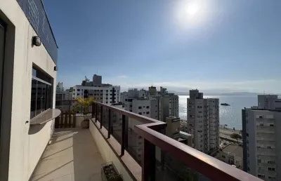À venda | 316 m², mobiliado, vista mar, piscina privativa, 4 suítes e 3 vagas - centro, em florianópolis.