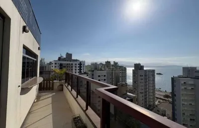 À venda | 316 m², mobiliado, vista mar, piscina privativa, 4 suítes e 3 vagas - centro, em florianópolis.