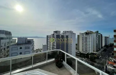 Terraço com vista mar e hidromassagem, 4 quartos, 2 vagas e área de lazer completa no bairro agronômica - à venda em florianópolis.