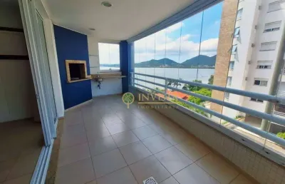 À venda | 156 m², semi mobiliado, 3 suítes com vista mar e 2 vagas - joão paulo, em florianópolis