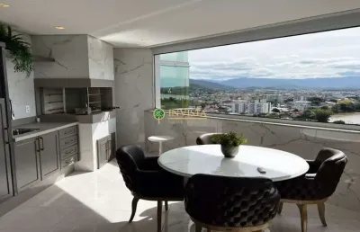 Alto padrão, andar alto, decorado, ao lado da marina pier 33 em biguaçu - à venda!