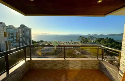 À venda | 145 m², vista panorâmica para o mar, andar alto, semi mobiliado e 2 vagas - agronômica, florianópolis.