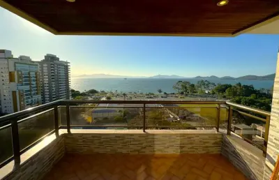 À venda | 145 m², vista panorâmica para o mar, andar alto, semi mobiliado e 2 vagas - agronômica, florianópolis.