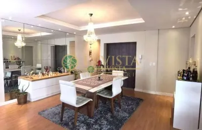 Mobiliado, vista mar, 3 quartos e 1 vaga livre à venda no estreito.