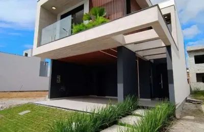 Alto padrão à venda em biguaçu! condomínio fechado, 3 quartos e infraestrutura de lazer completa.