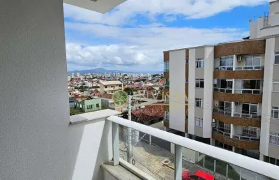À venda | 72 m², sacada com churrasqueira, vista mar, 2 quartos e 1 vaga de garagem - capoeiras, florianópolis.