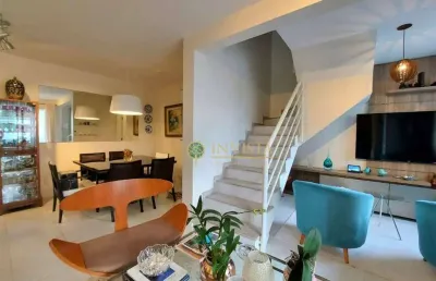 Duplex, terraço privativo com vista mar, sacada com churrasqueira, 4 quartos sendo 3 suítes e 2 vagas de garagem - à venda na trindade.