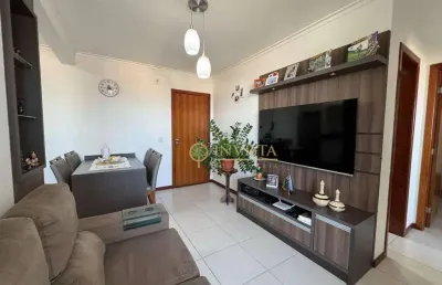 À venda | 51 m², semi mobiliado, 2 quartos e 1 vaga de garagem - bela vista, palhoça.