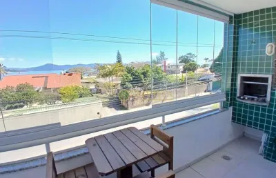À venda em jurerê! vista mar, sacada com churrasqueira, 3 quartos e 2 vagas de garagem.