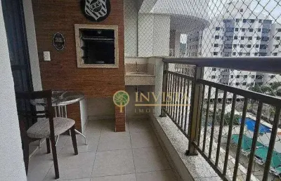 À venda no bairro itacorubi! sacada com churrasqueira, 2 quartos e 2 vagas de garagem.