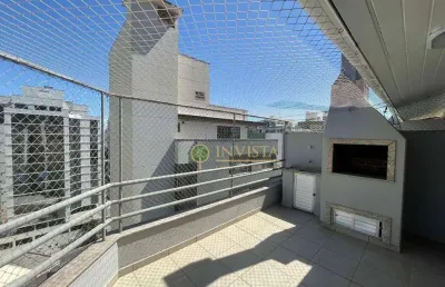 Cobertura duplex, 160m², terraço privativo, churrasqueira e 1 vaga de garagem - à venda no centro de florianópolis.