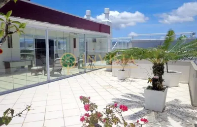 À venda | alto padrão, terraço privativo com vista mar e piscina, 348m² de área útil, 3 quartos e 4 vagas de garagem.