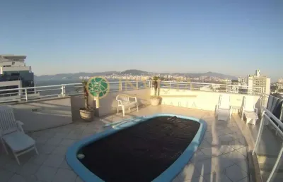À venda | alto padrão, terraço privativo, 348m², 3 quartos e 3 vagas de garagem - estreito, em florianópolis.