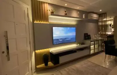 À venda | mobiliado e decorado, 92 m², churrasqueira, 3 quartos e 2 vagas de garagem - forquilhas, em são josé.