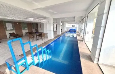 Locação | semi mobiliado, 95 m², sacada com churrasqueira, 2 quartos e 2 vagas - joão paulo, em florianópolis.