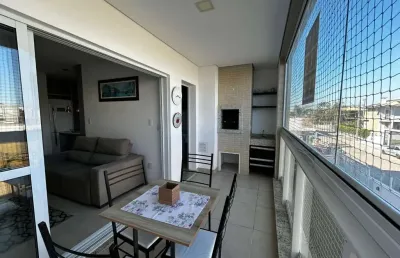 À venda | 83 m², 2 quartos, sacada com churrasqueira, semi mobiliado e 1 vaga de garagem - praia do campeche, em florianópolis.