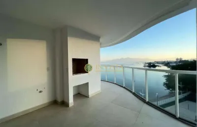 Vista mar, 4 suítes, 3 vagas, 1 vaga náutica em coqueiros - á venda em florianópolis