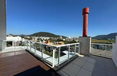 À venda | duplex, 227 m², terraço privativo com churrasqueira, 3 quartos e 3 vagas - praia do campeche, em florianópolis.