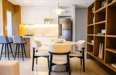 Apartamento mobiliado e decorado - bairro fazenda - 02 suítes