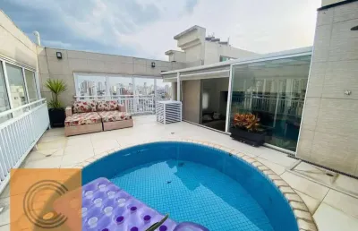 Cobertura 230m 3 dormitórios 2 suítesà venda, 230 m² por r$ 2.900.000 - anália franco - são paulo/sp