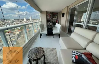 Apartamento varanda gourmet com churrasqueira 2 suítes à venda, 105 m² por r$ 1.270.000 - carrão - são paulo/sp