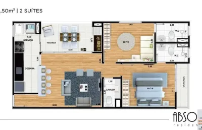 Apartamento com 2 quartos à venda na rua hélio tomba, 99, itu novo centro, itu, 86 m2 por r$ 460.000