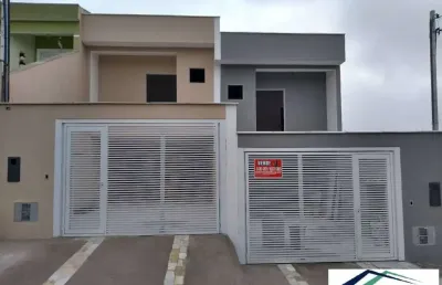 Sobrado novo no bairro demarchi, excelente arquitetura.