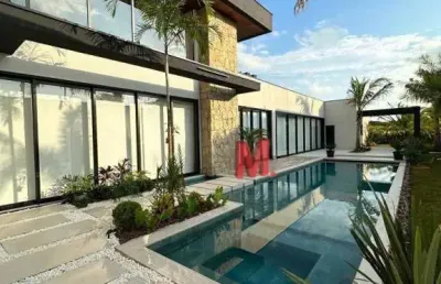 Mansão exuberante com 06 suítes à venda, 543 m² por r$ 6.200.000 - condomínio fazenda alvorada - porto feliz/sp