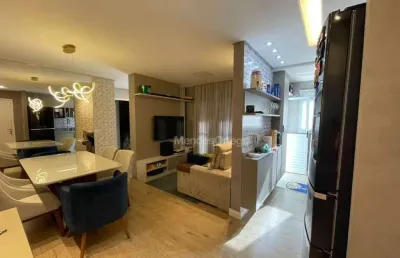 Apartamento mobiliado com 2 dormitórios à venda, 63 m² por r$ 640.000 - aparecidinha - sorocaba/sp