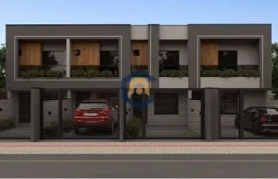 Sobrado geminada com 2 suítes a venda no bairro bom retiro em joinville/sc